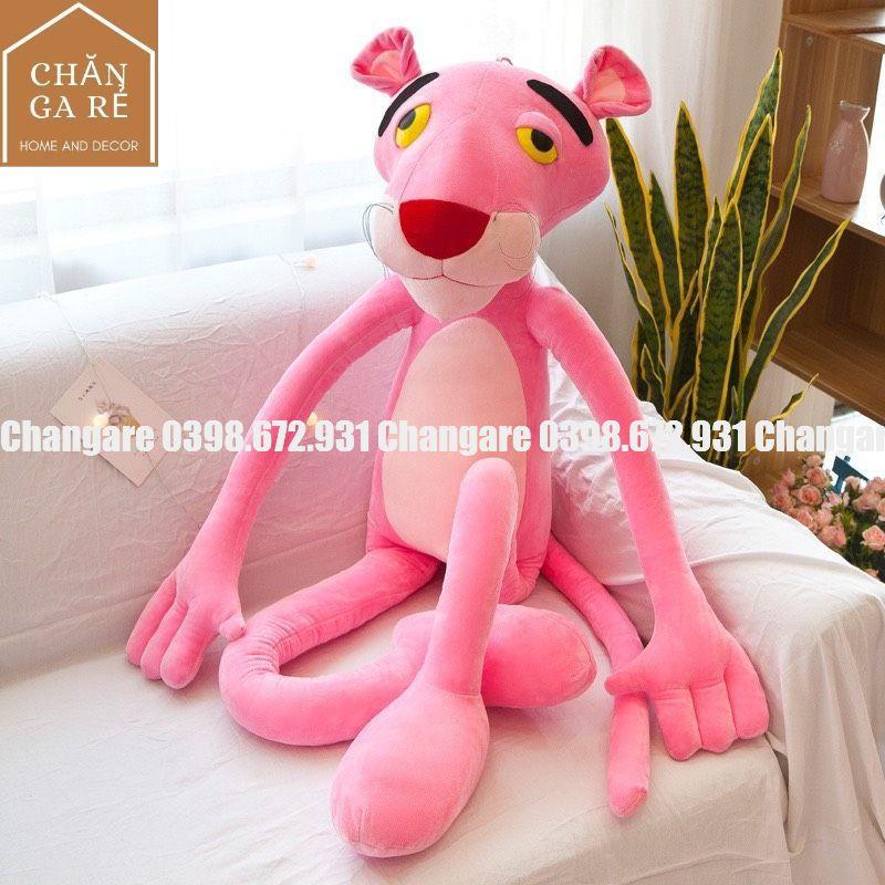 Gấu bông báo Hồng Pink Panther đáng yêu size 60cm 80cm 1m 1m3 1m6 1m8