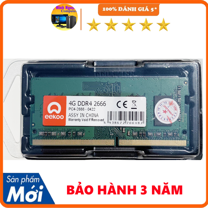 Ram Laptop Eekoo DDR4 4gb, DDR4 8gb bus 2666 - Hàng chính hãng