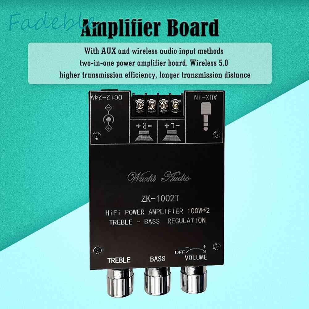 Bảng Mạch Khuếch Đại Âm Thanh ZK-1002T HIFI 2.0 Kênh 100Wx2 Chuyên Dụng