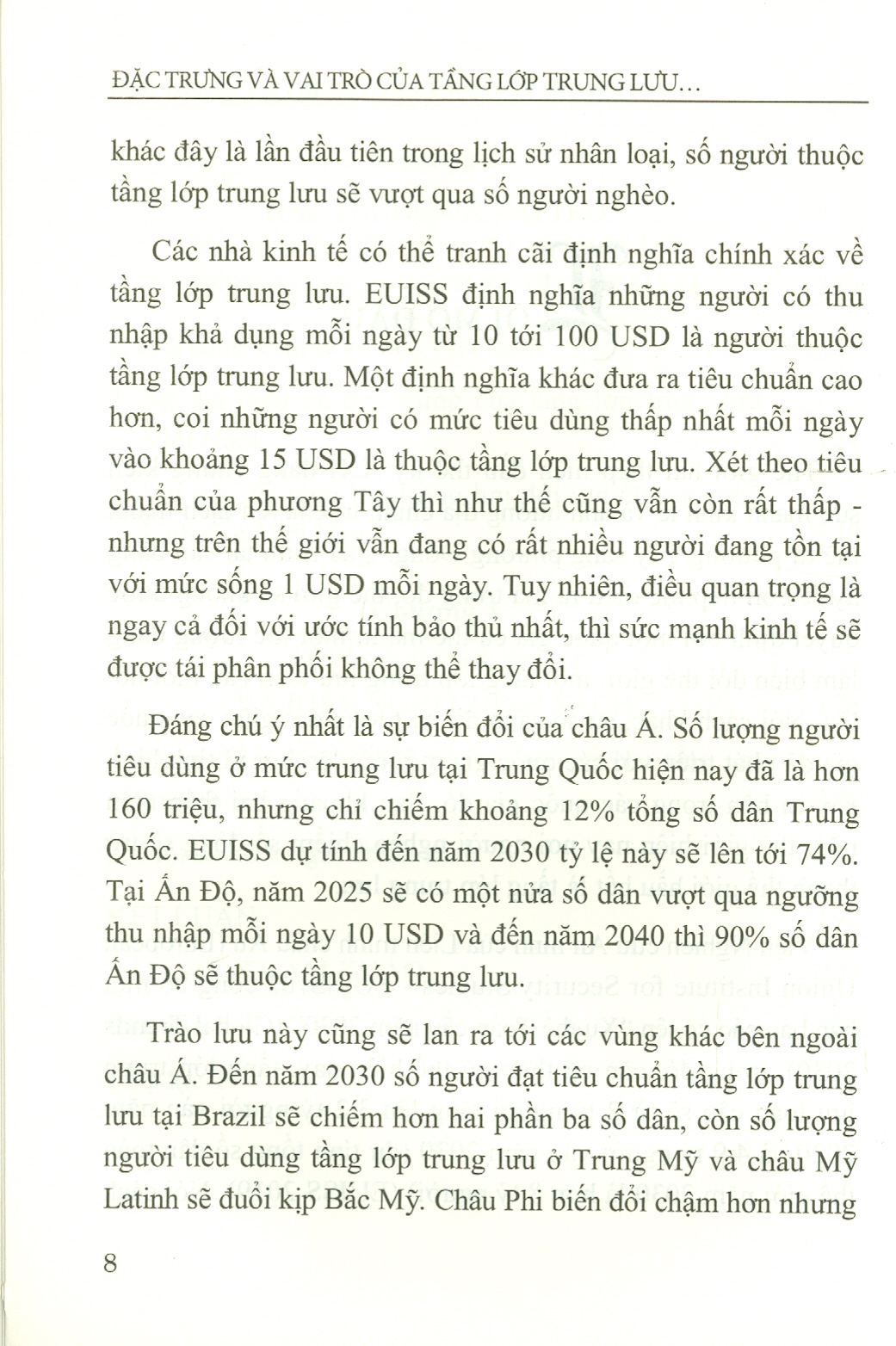 Đặc Trưng Và Vai Trò Của Tầng Lớp Trung Lưu Ở Việt Nam (Sách chuyên khảo)