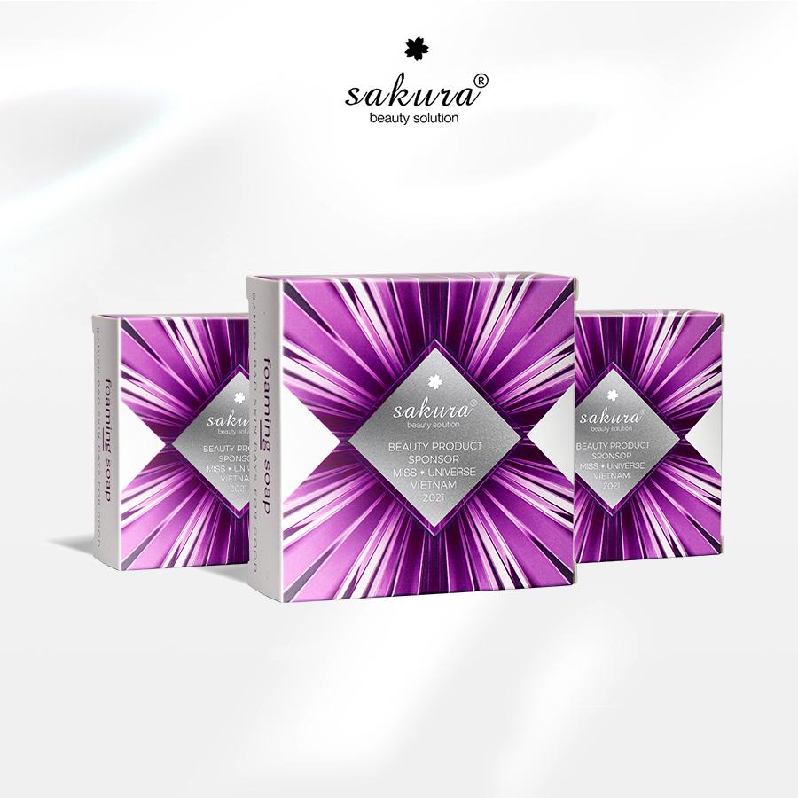 Soap hoạt tính Sakura giúp làm sạch sâu cho da
