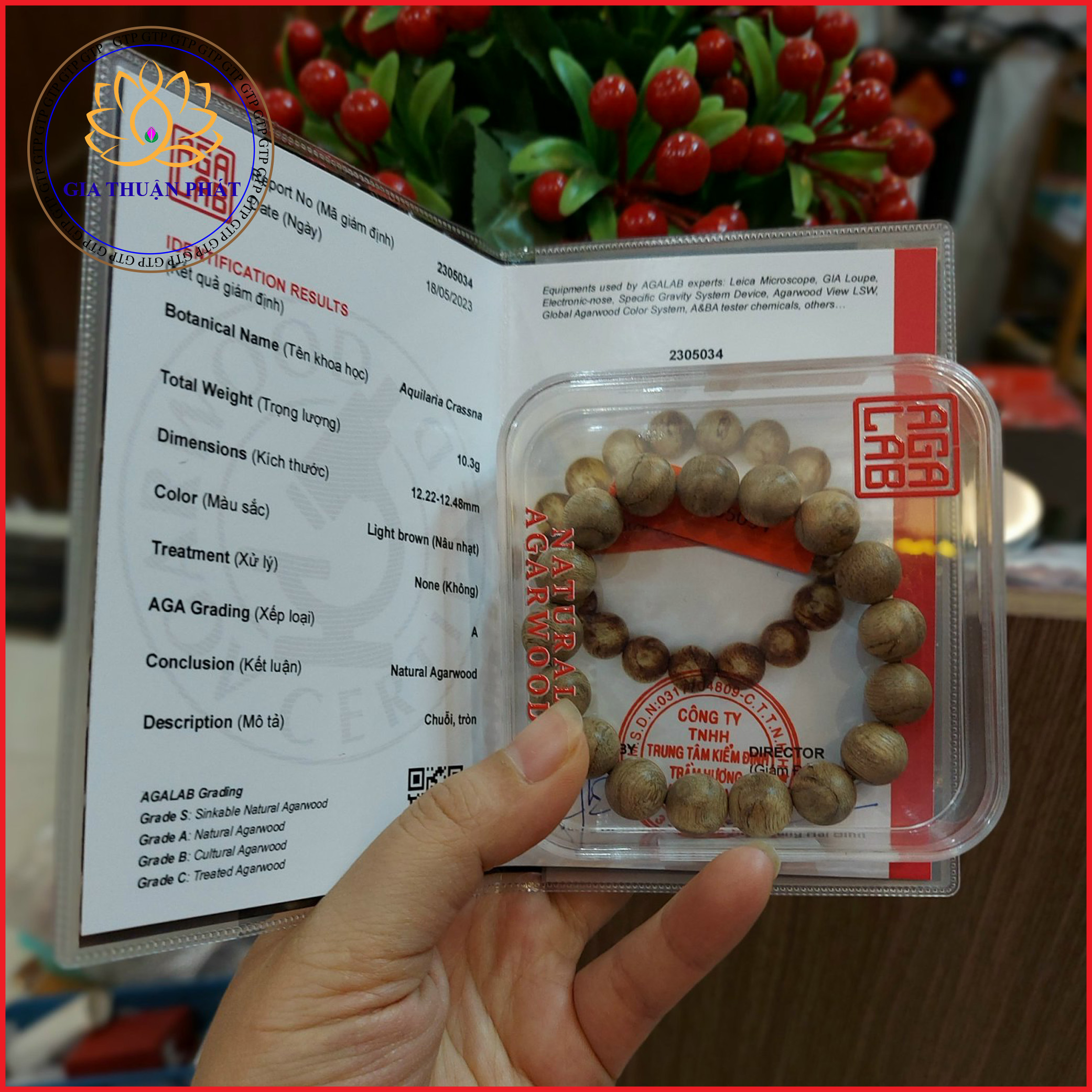 VÒNG TRẦM HƯƠNG NAM CAO CẤP KÈM GIẤY KIỂM ĐỊNH THEO VÒNG