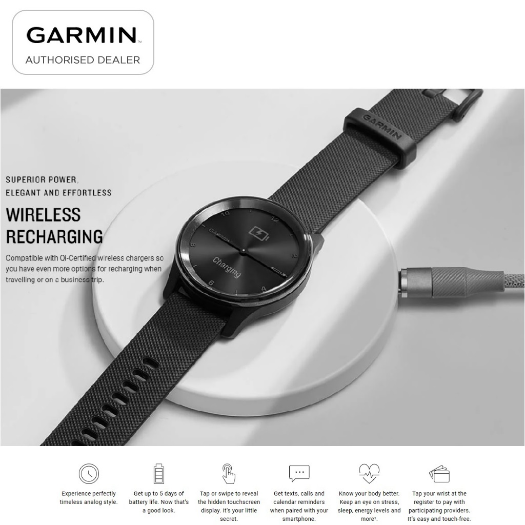 Đồng hồ thông minh Garmin Vivomove Trend - Hàng chính hãng