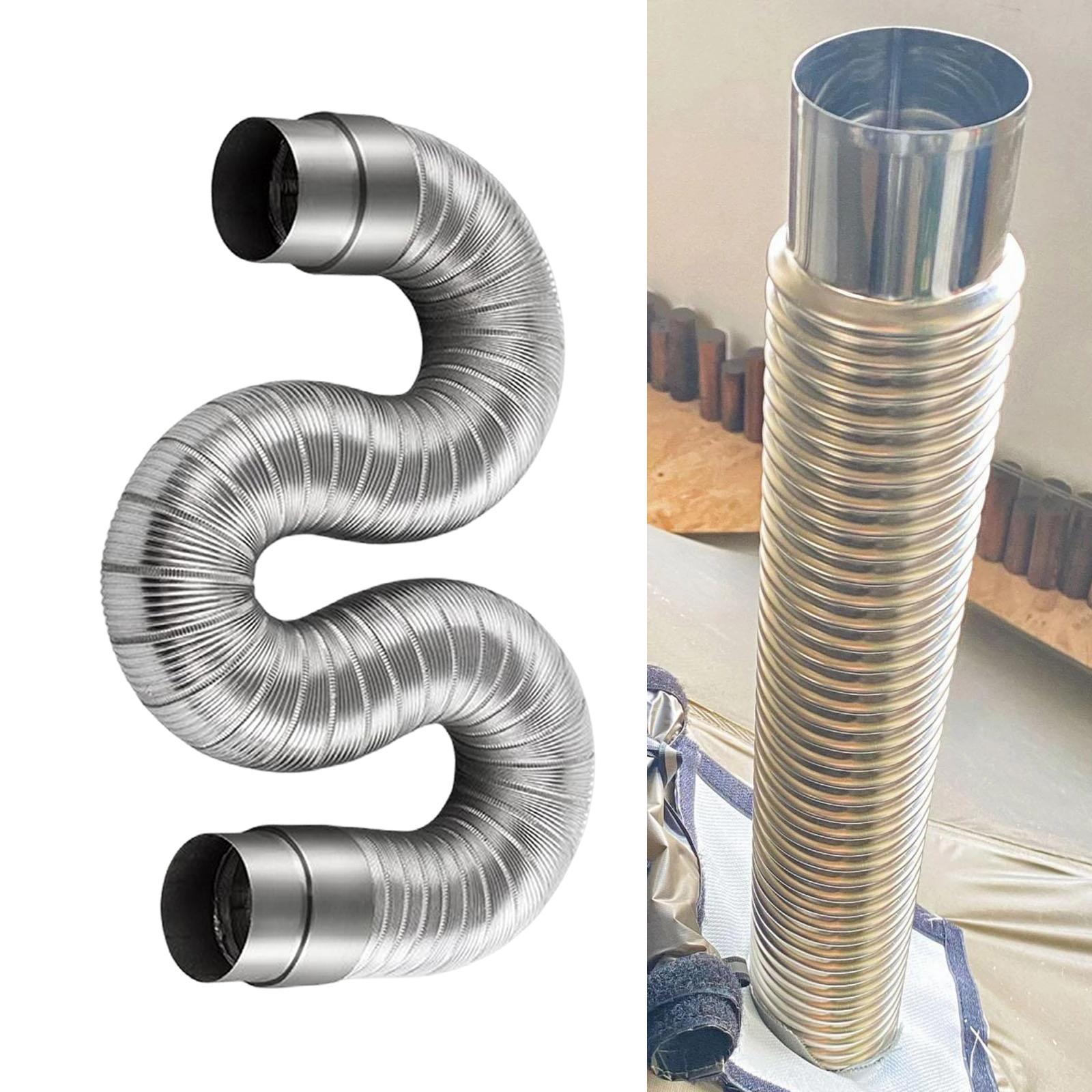 Gas Heater Exhaust Pipe Duct Bendable for Bathroom Heater Replacement