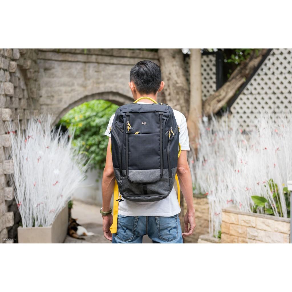 Balo Solo Velocity Max Backpack 17.3 inch - ACV732 . Phù hợp du lịch ngắn ngày- Nhiều ngăn tiện dụng và có Ngăn Đựng Giày Riêng - Chính hãng bảo hành 05 năm