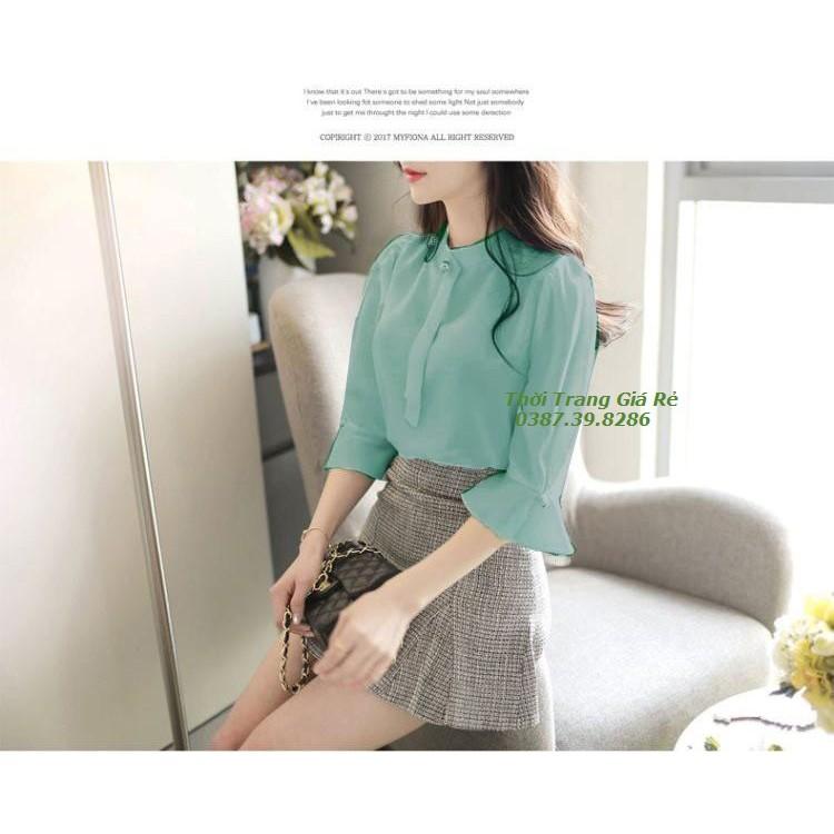 ÁO KIỂU TAY LOE XINH XẮN