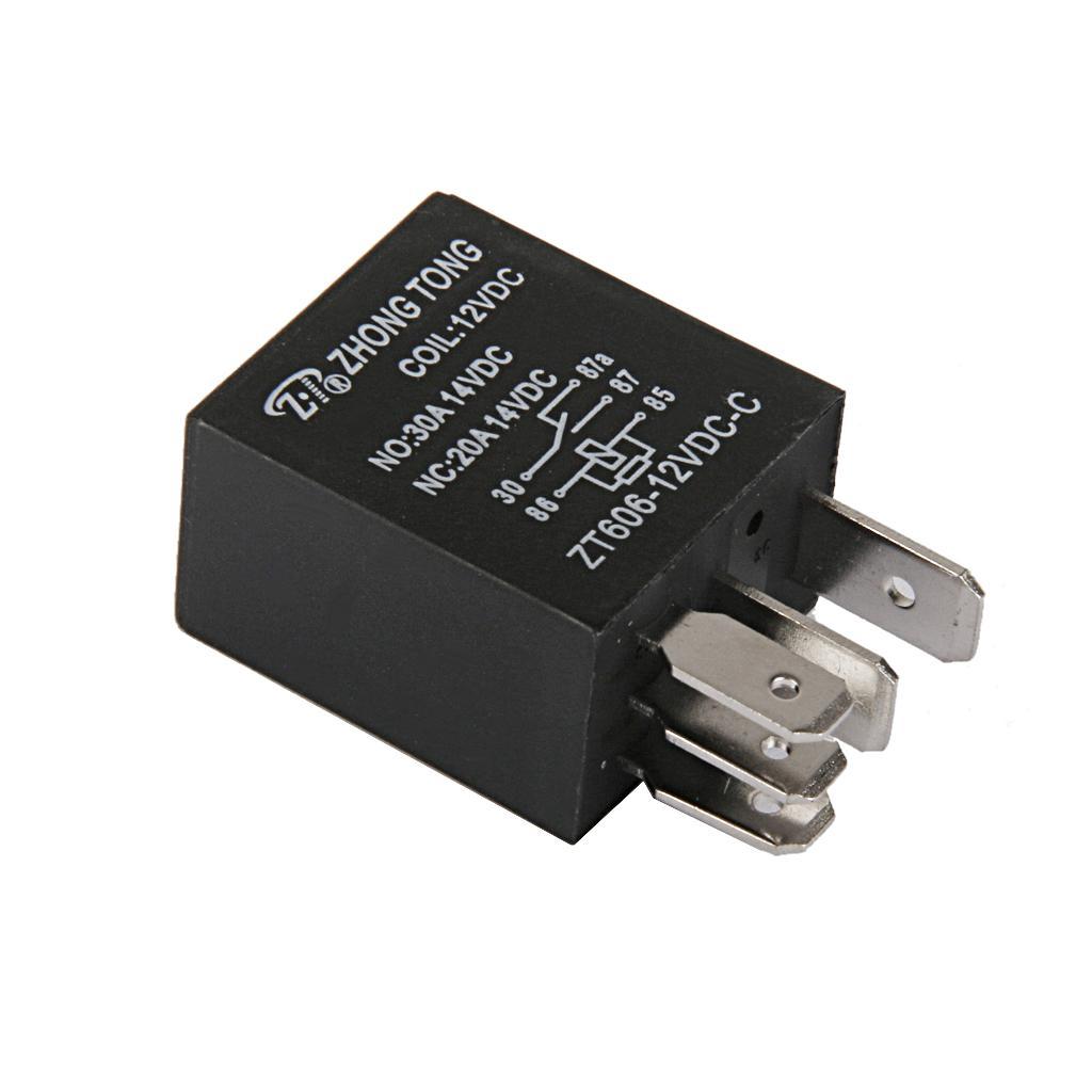 Hình ảnh 20xZT606-12V-C-R Car Auto Truck DC 12V 20A/30A AMP SPDT Relay Relays 5 And 4 Pin