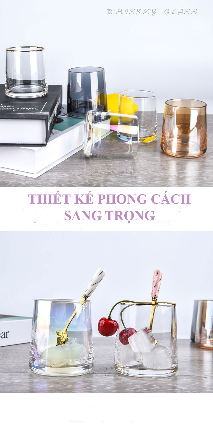 Ly Thủy Tinh Hình Tròn Sang Trọng