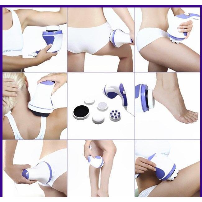 Máy Massage Cầm Tay Relax &amp; Spin Tone 5 Đầu Đa Năng Loại Tốt