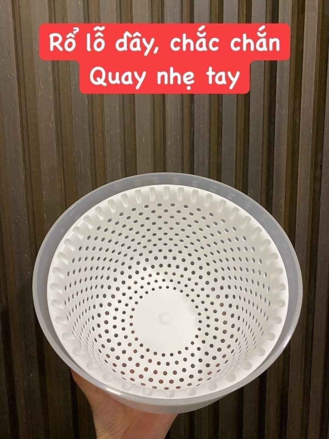Dụng cụ quay rau Tupperware chính hãng - màu đỏ