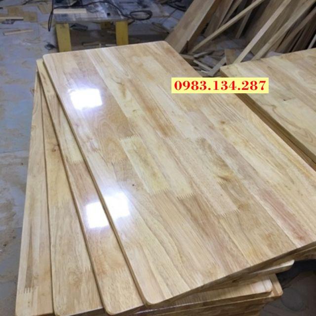 Mặt bàn gỗ thịt gỗ cao su gỗ tự nhiên dài 100cm rộng 20cm 30cm ,.. theo yêu cầu hàng loại 1 chất lượng Free Ship
