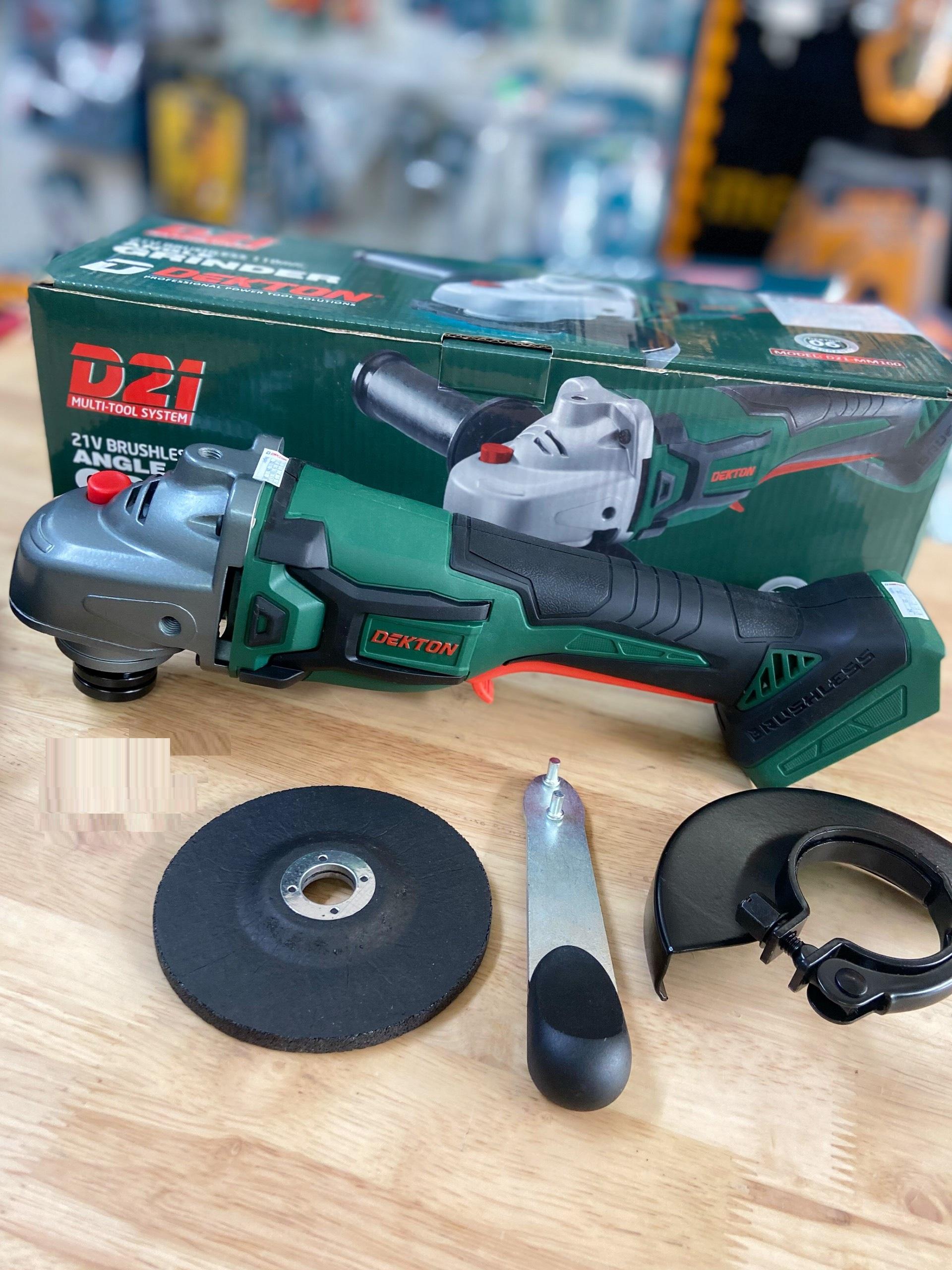 MÁY MÀI GÓC 100MM DÙNG PIN 21V DEKTON D21-MM100 - HÀNG CHÍNH HÃNG