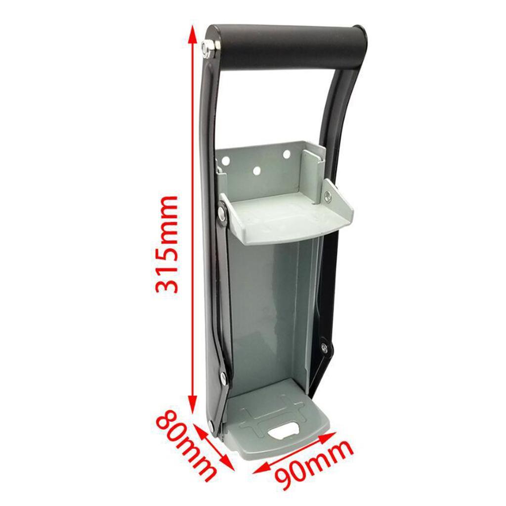 Metal Can Crusher 16oz / Smasher, Crushes Soda Cans, Beer Cans and Water Bottles - Heavy Duty Large Metal Wall Mounted Soda Beer Smasher