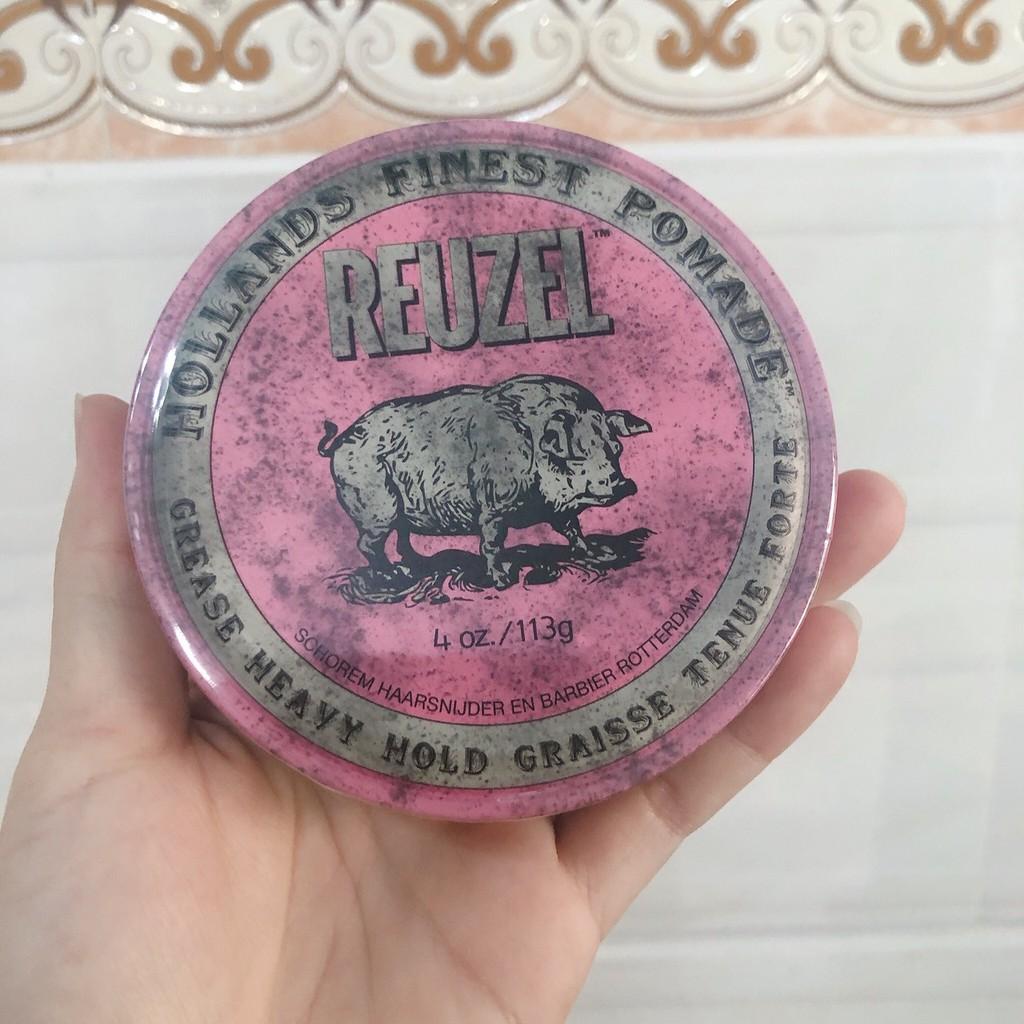 Sáp tạo kiểu tóc Reuzel Pink Grease Heavy Hold giữ nếp cứng độ bóng vừa