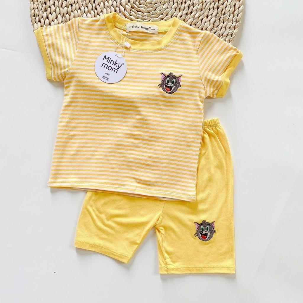 Bộ Cộc Tay Cho Bé FREE SHIP Bộ Minky Mom Cộc Tay TOM&amp;JERRY cho bé trai bé gái, chất thun lạnh cao cấp