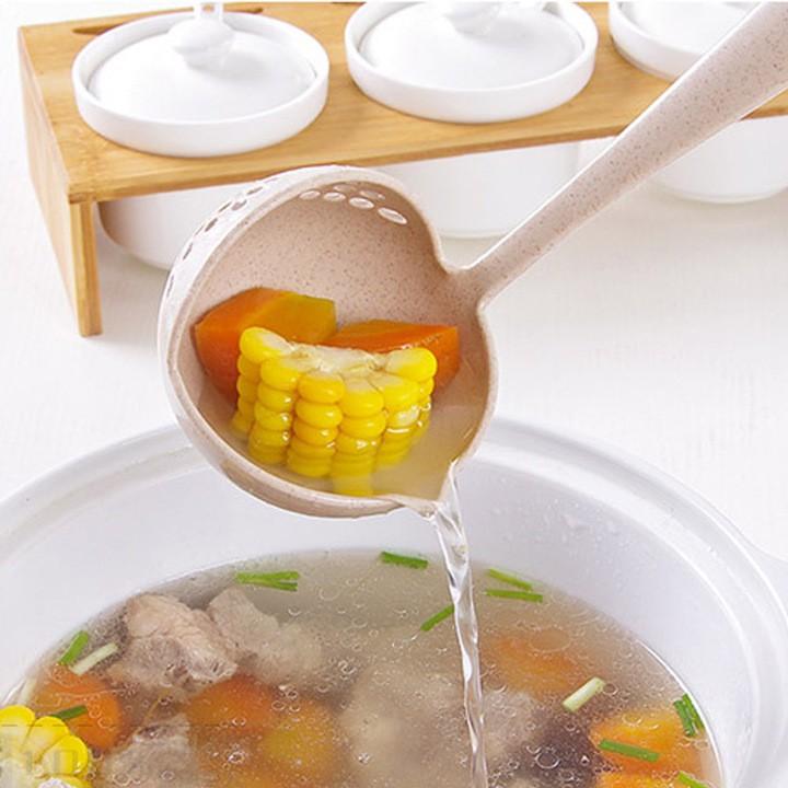 Muỗng Múc Canh Lúa Mạch - Lúa Mì 2 Trong 1