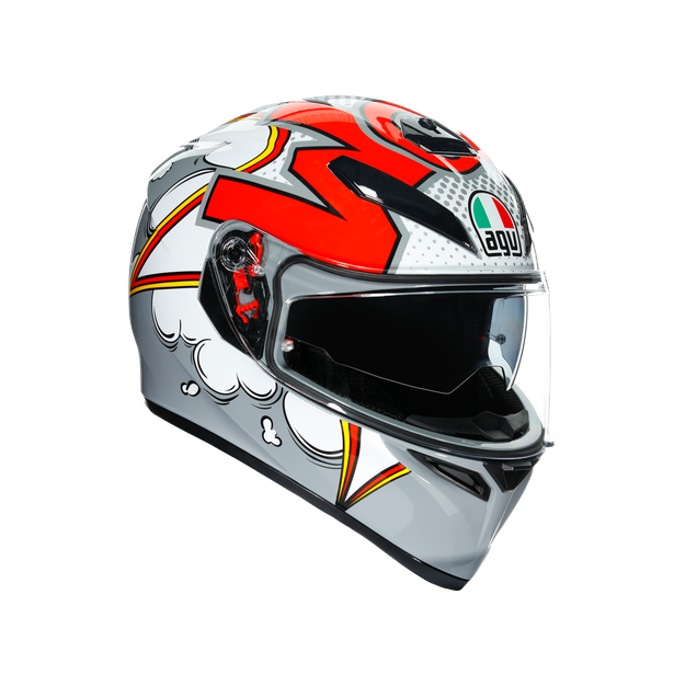 Nón Bảo Hiểm Fullface - AGV K3 SV BUBBLE GREYWHITERED