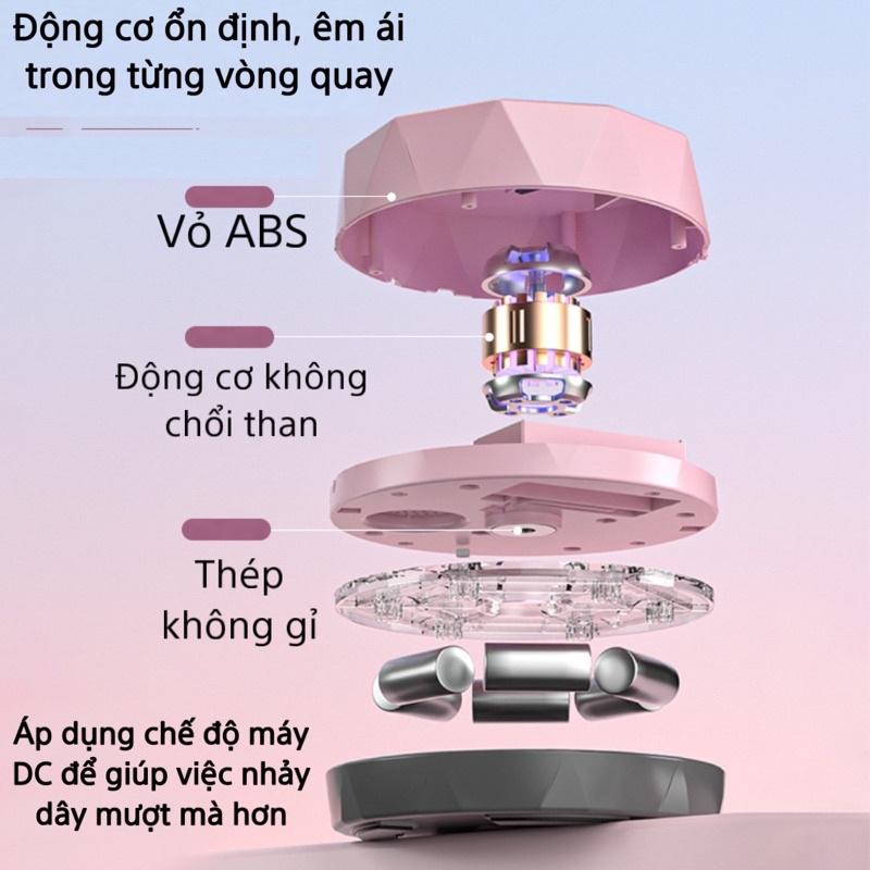 Máy nhảy dây tự động thông minh, máy tập thể dục giảm cân, điều khiển từ xa, sạc pin mang đi tiện dụng!!!