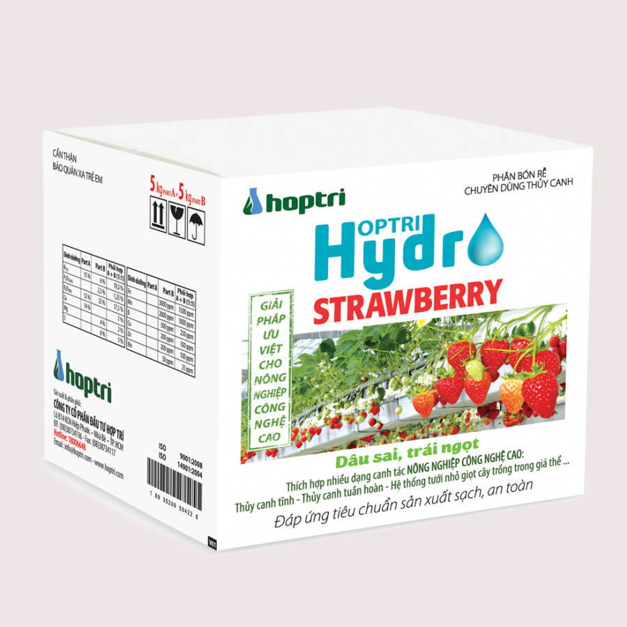 Dinh dưỡng thủy canh dâu tây Hợp Trí Hydro Strawberry 10kg