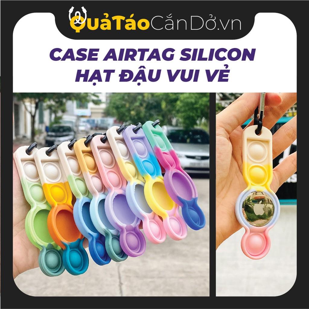 Case Airtag Silicon hạt đậu vui nhộn - ốp lưng, vỏ bảo vệ cho airtags