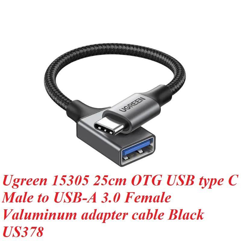 Ugreen UG15305US378TK 25cm Cáp OTG USB type C sang USB3.0 - HÀNG CHÍNH HÃNG