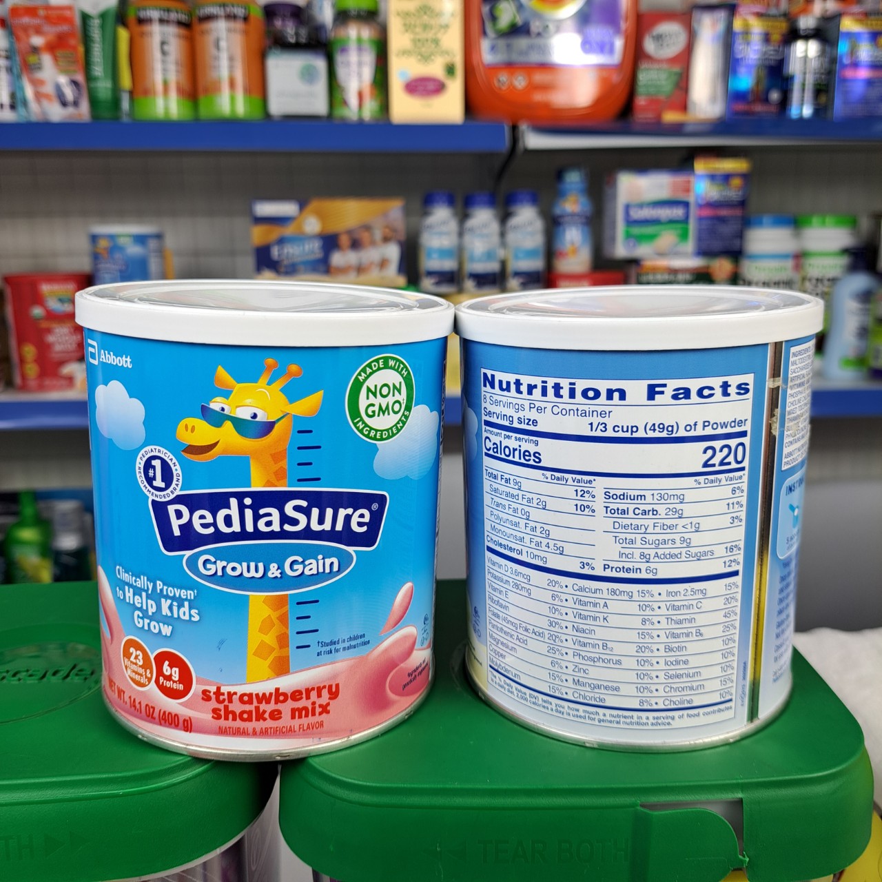 [ Date 2025 ]Sữa Pediasure Mỹ Grow & Gain 400g hương Vanilla tăng cân tăng chiều cao cho trẻ từ 2-10 tuổi