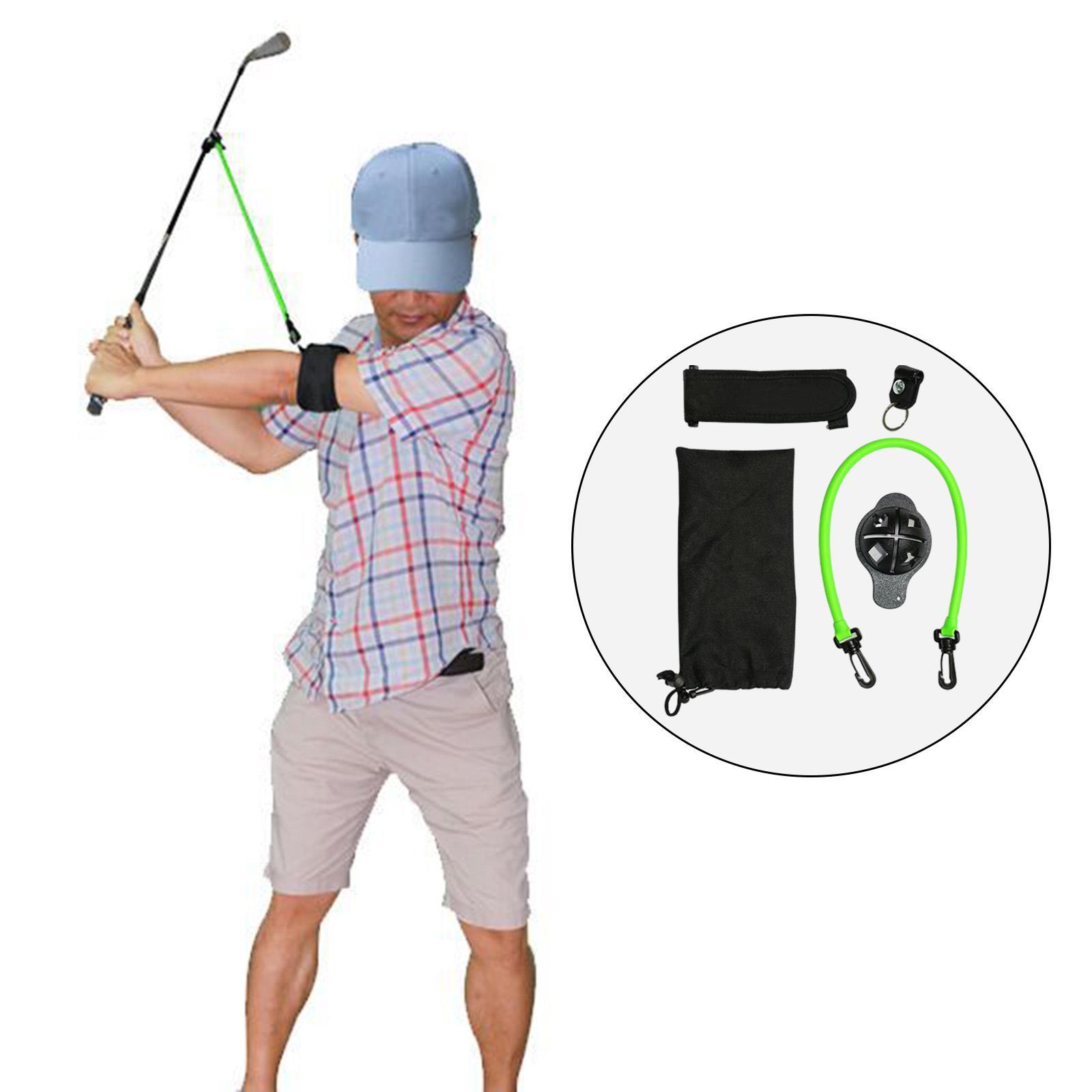 Golf Swing Trainer Training Aid Posture Elastic Resistance Rope for Indoor Outdoor