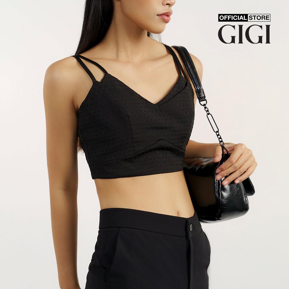 GIGI - Áo croptop nữ giả hai lớp thời trang G1207T221245