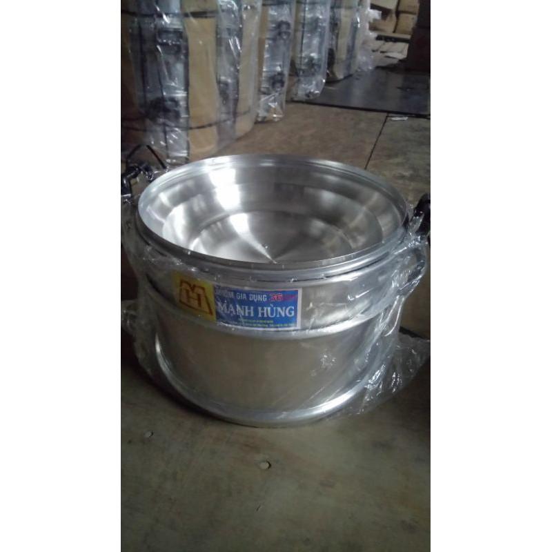 Chõ đồ xôi 20kg gạo size 42 Mạnh Hùng,chõ hấp xôi,bánh,rau..hàng dày dặn ,sáng ,bóng(CHÍNH HÃNG )MADE VIỆT NAM