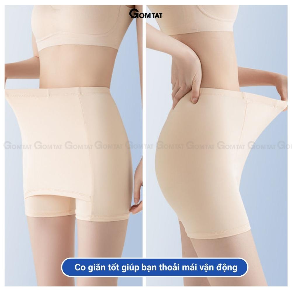 Quần mặc váy chống lộ GOMTAT chất su thoáng mát thiết kế hai lớp co giãn không cuộn không hằn - QUANBAOHO-V01
