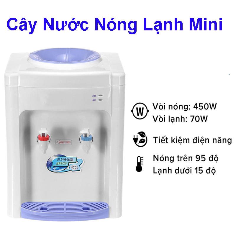 Cây nước nóng lạnh Mini để bàn, làm nóng (lạnh) nhanh chóng , Tiết kiệm thời gian