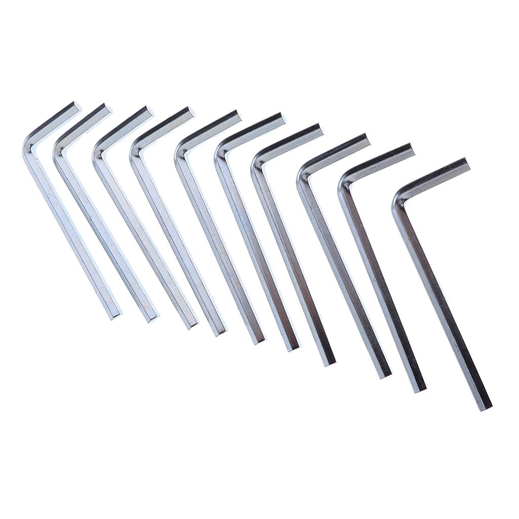 10 Pieces 4mm Inline Roller Skating L-shape Wrench Hex Tool