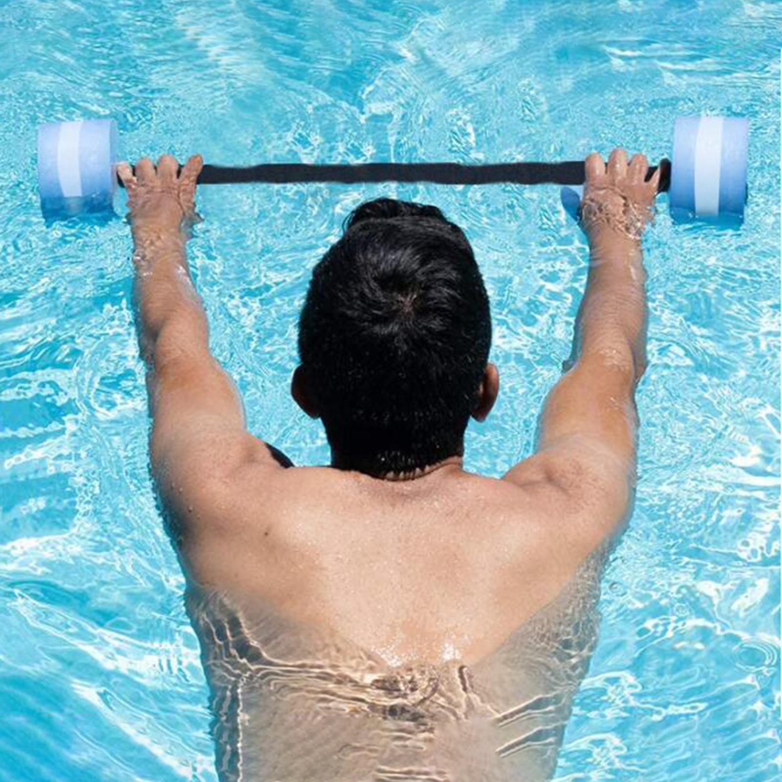 Water Dumbbells Water Aerobics Weights Aquatic Exercise Dumbbells ,Durable EVA Aquatic Swim Barbell for Men Women Water Sports Swimming