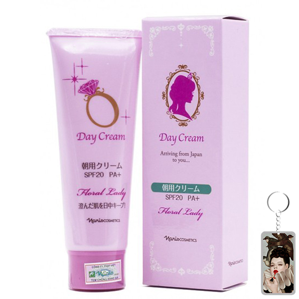 Kem ngày Naris Floral Lady Day Cream Nhật Bản 50g + Móc khóa