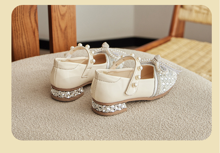 Giày búp bê công chúa đính đá cho bé gái size 26-37 hàng Quảng Châu cao cấp