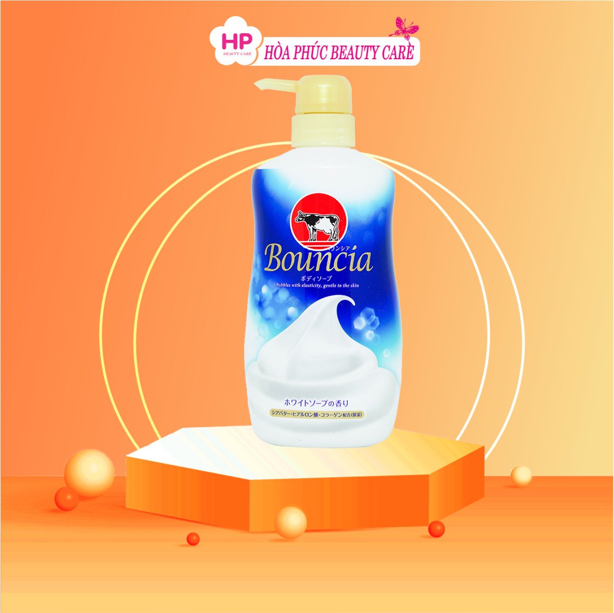 Sữa Tắm Trắng Da Cow Bouncia Body Soap Relax Chiết Xuất Sữa Bò