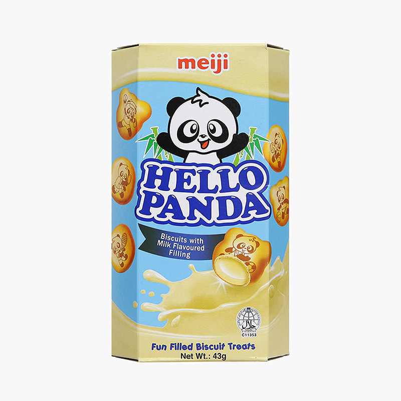 Lốc 10 Bánh Hello Meiji Panda milk 43gr