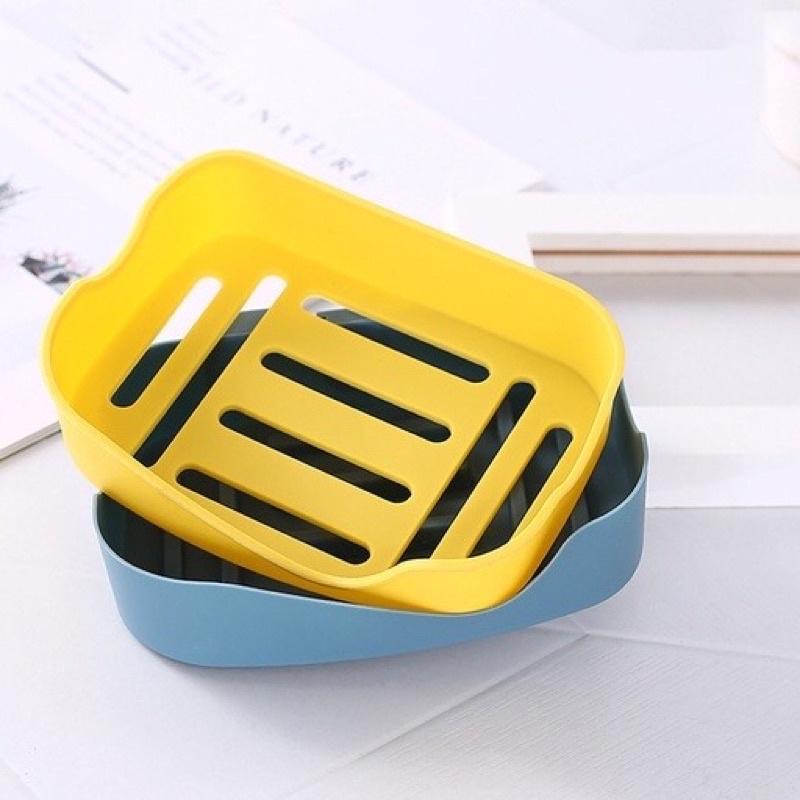 Khay Đựng Xà Phòng 2 Lớp Dán Tường Cao Cấp ANHOME, Kệ Đựng Xà Phòng Dán Tường Siêu Chắc Chắn Tiện Lợi