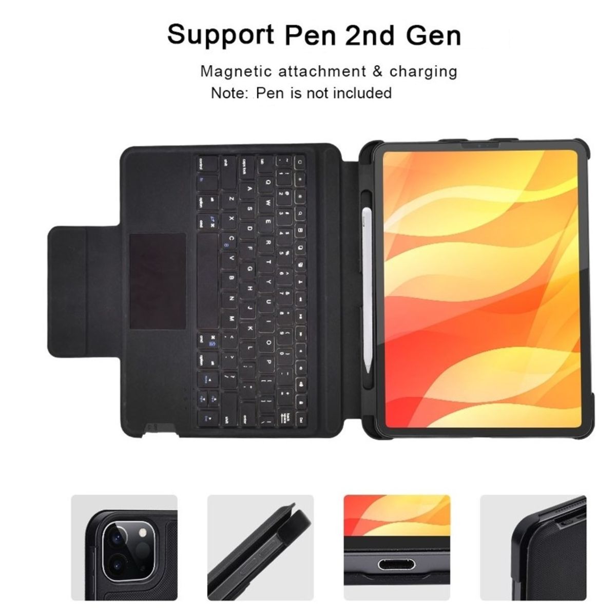 Bao da bàn phím có Touchpad Choetech BH-012 dành cho Ipad Pro 11inch