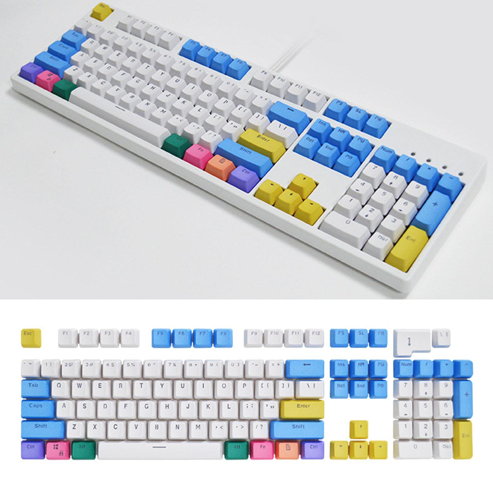 104 Pieces Mechanical Keyboard Keycaps PBT Keycap 61 87 104 Layout