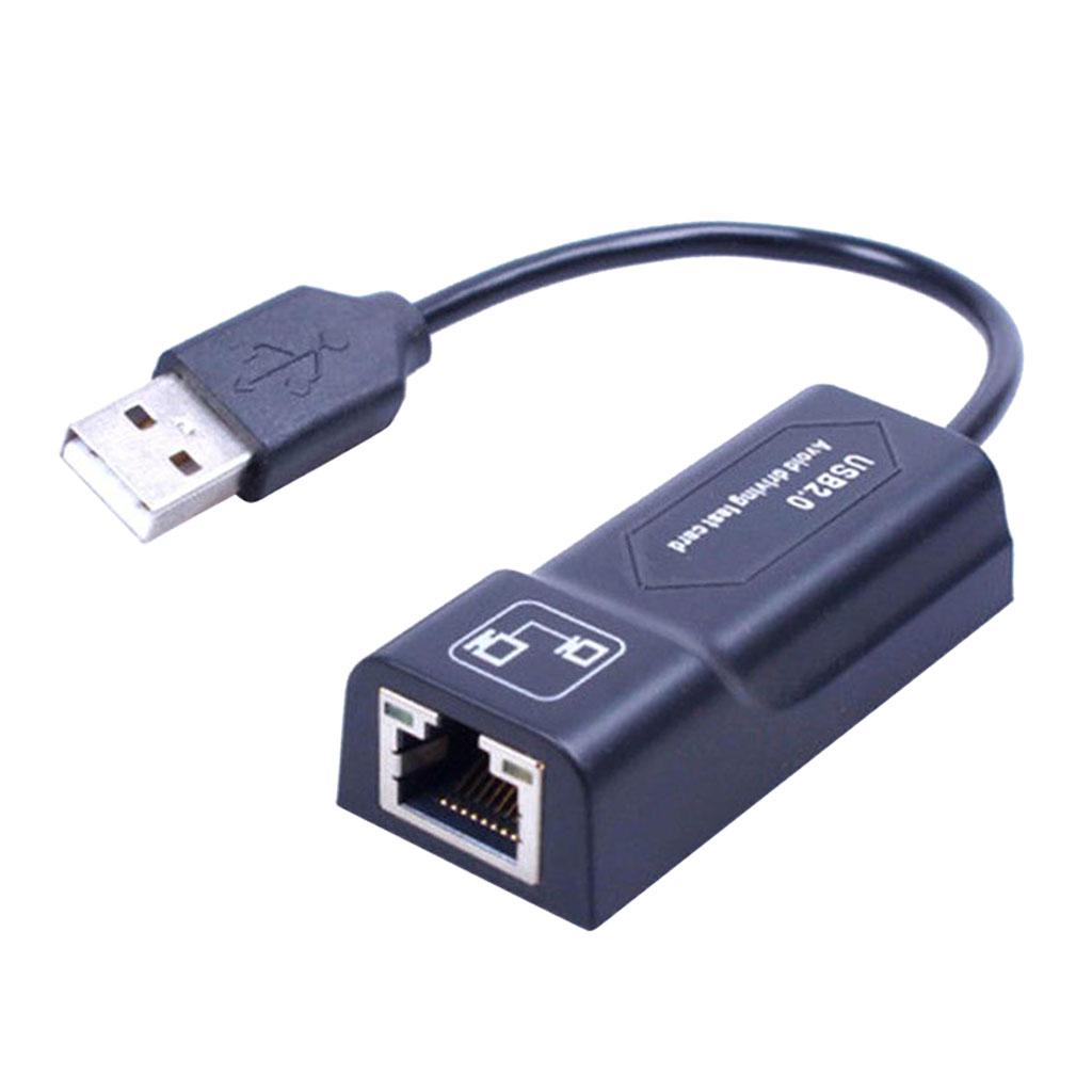 Network Adapter USB 2.0 to Ethernet 10/100Mbps Gigabit Ethernet Adapter