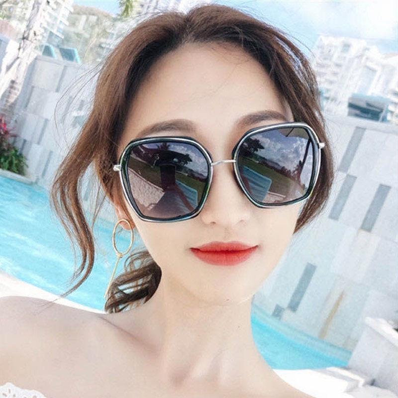 2021 Women's SunGlasses Fashion Sunglasses Large Thick Square Frame Eyeglasses