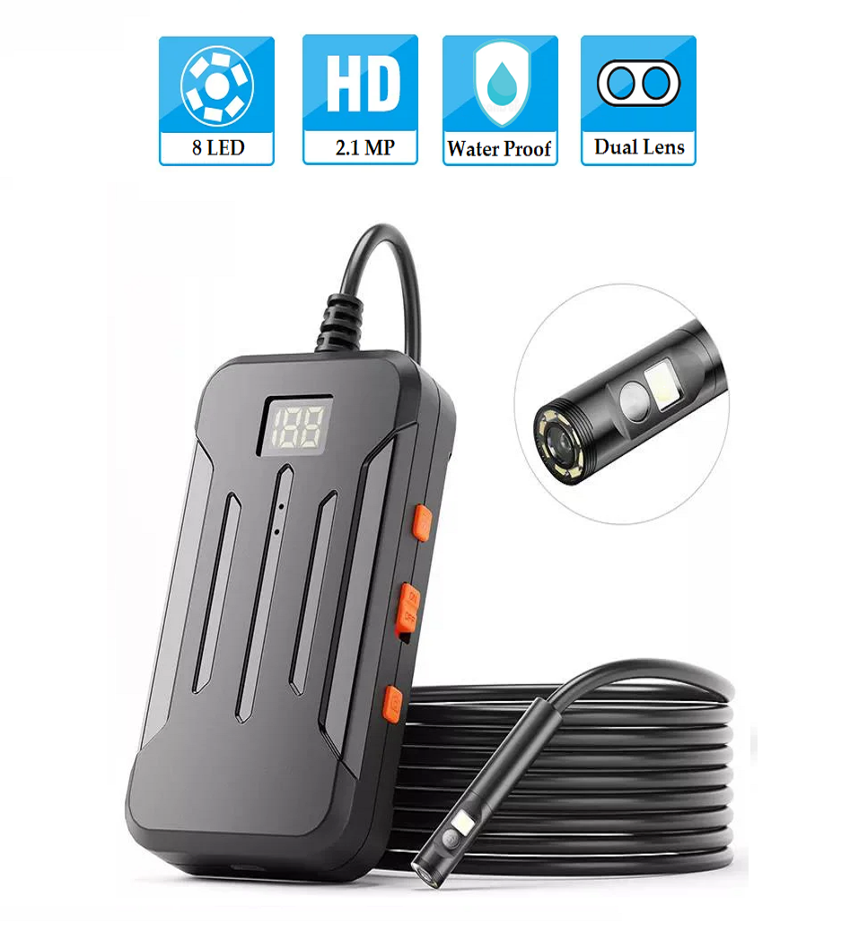 Quà tặng trị giá 299K | Máy Nội Soi Mini ROGTZ F300 | Ống Kính Kép 3.9mm | Chống Nước IP67 | LED HD | WiFi |  Tương Thích Android iOS | Cáp 2 Mét - Hàng Chính Hãng