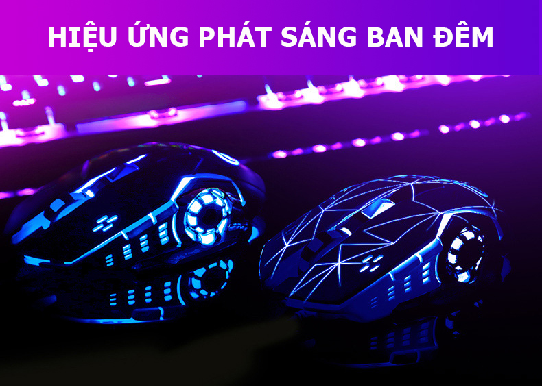 Chuột Không Dây Gaming POERMAX A4 Sạc Một Lần Dùng 10 Ngày- Hàng Chính Hãng