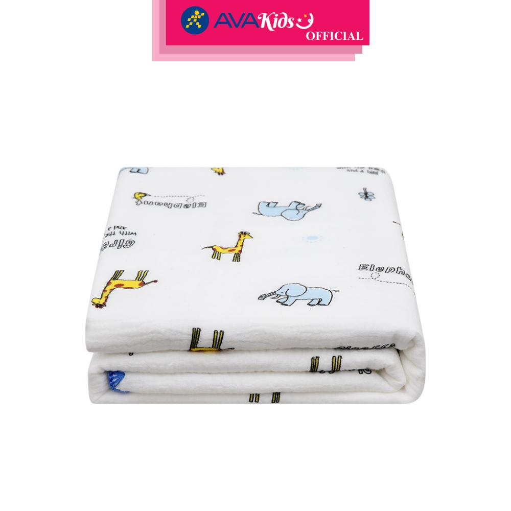 Khăn tắm xô viền cotton TOP KIDS 5 lớp 110x110 cm - Màu ngẫu nhiên