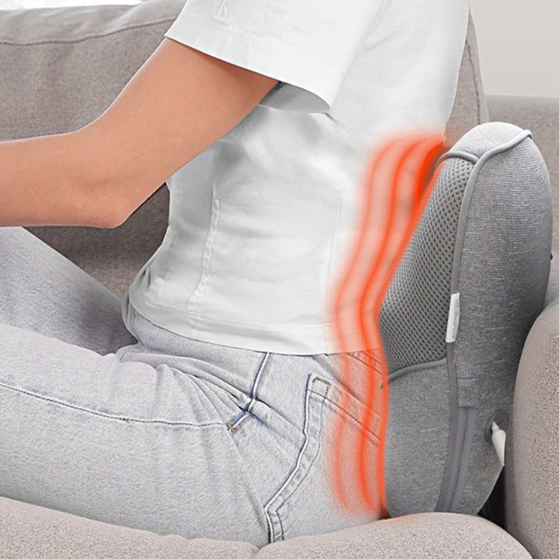 Gối massage lưng, cổ vai gáy Booster Boluojun BT-30 - Massage hồng ngoại, chuyên sâu 4D