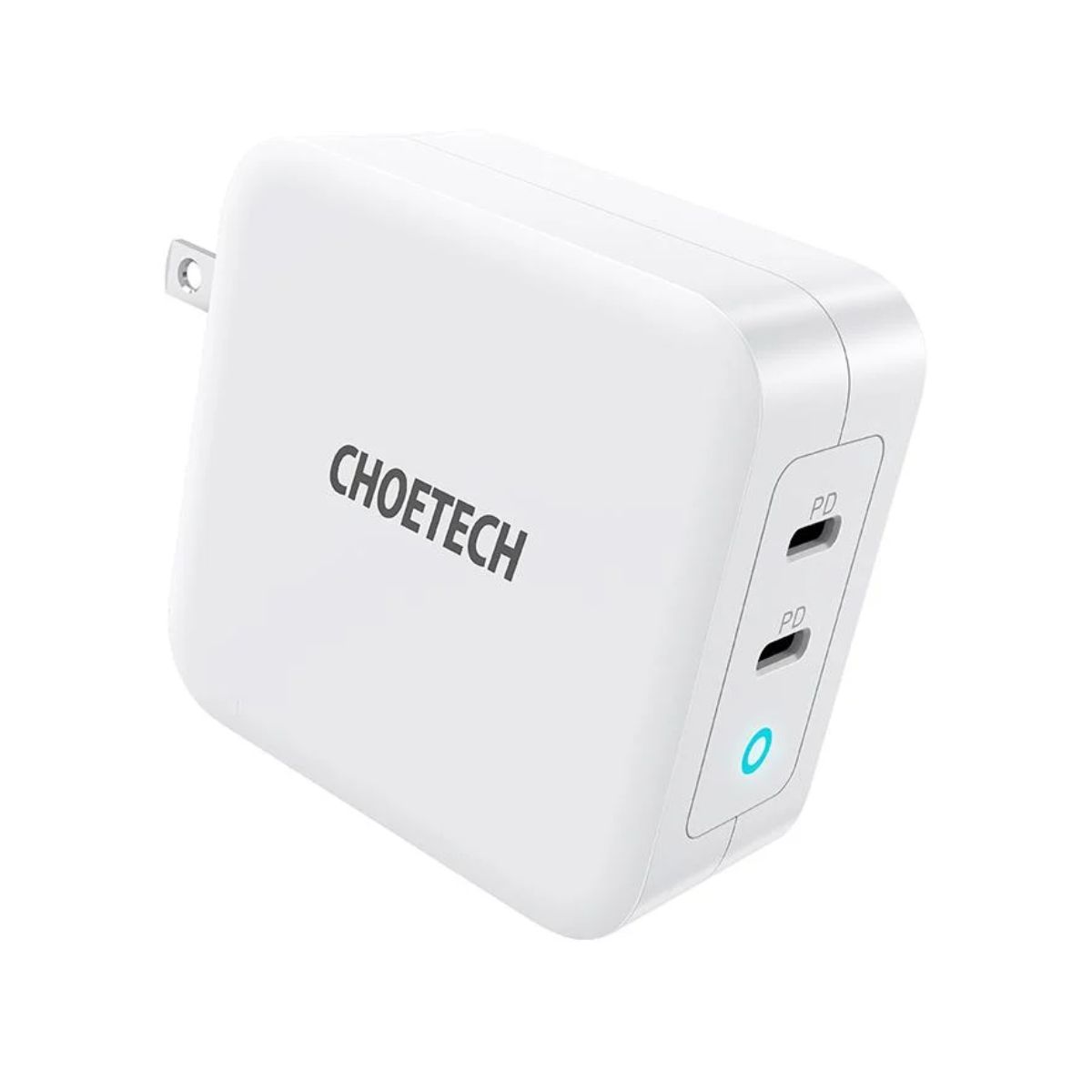 Củ sạc Choetech PD6008 Gan 100w 2 cổng Type C  (Hàng chính hãng)