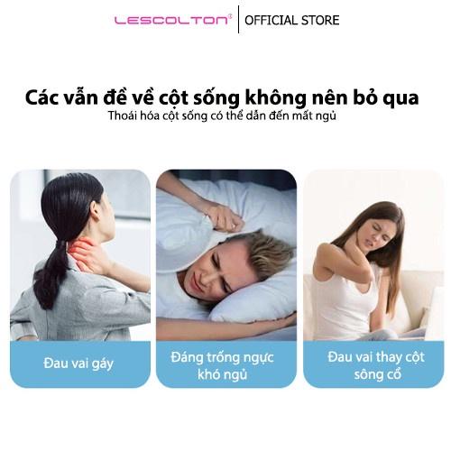 Dụng cụ massage cổ vai gáy Lescolton nắn chỉnh cột sống cổ, chống méo đầu, mát xa giảm đau hiệu quả