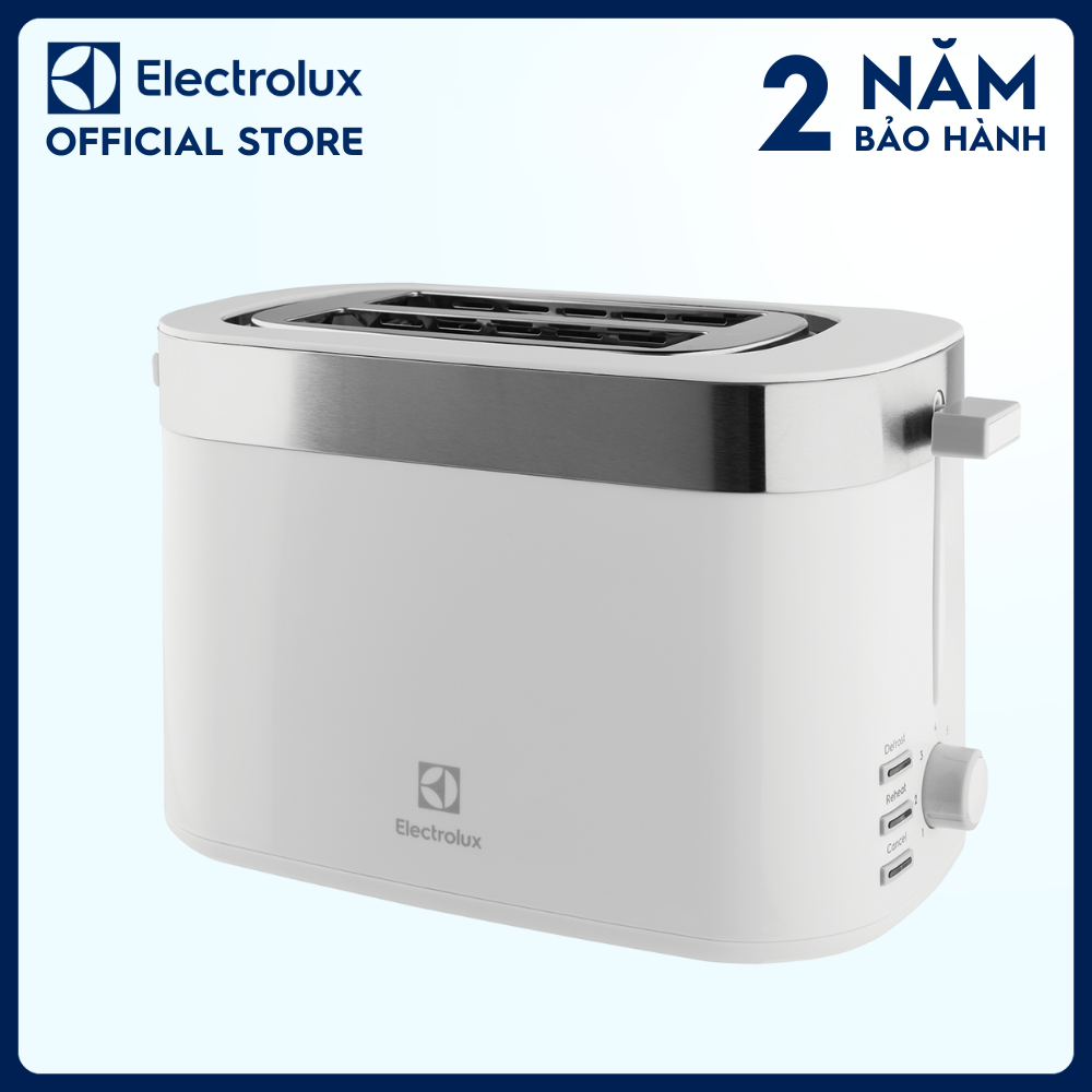 Máy nướng bánh mì Electrolux E2TS1-100W - 7 chế độ điều chỉnh độ giòn phù hợp, nơi cất dây nguồn gọn gàng [Hàng chính hãng]