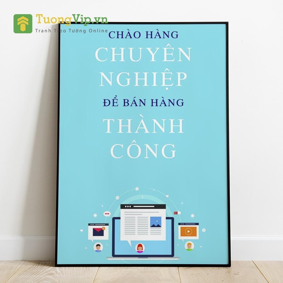 Tranh Canvas - Tranh Treo Tường Slogan Tạo Động Lực 8 - Tặng Kèm Đinh Đóng Tường Không Cần Khoan